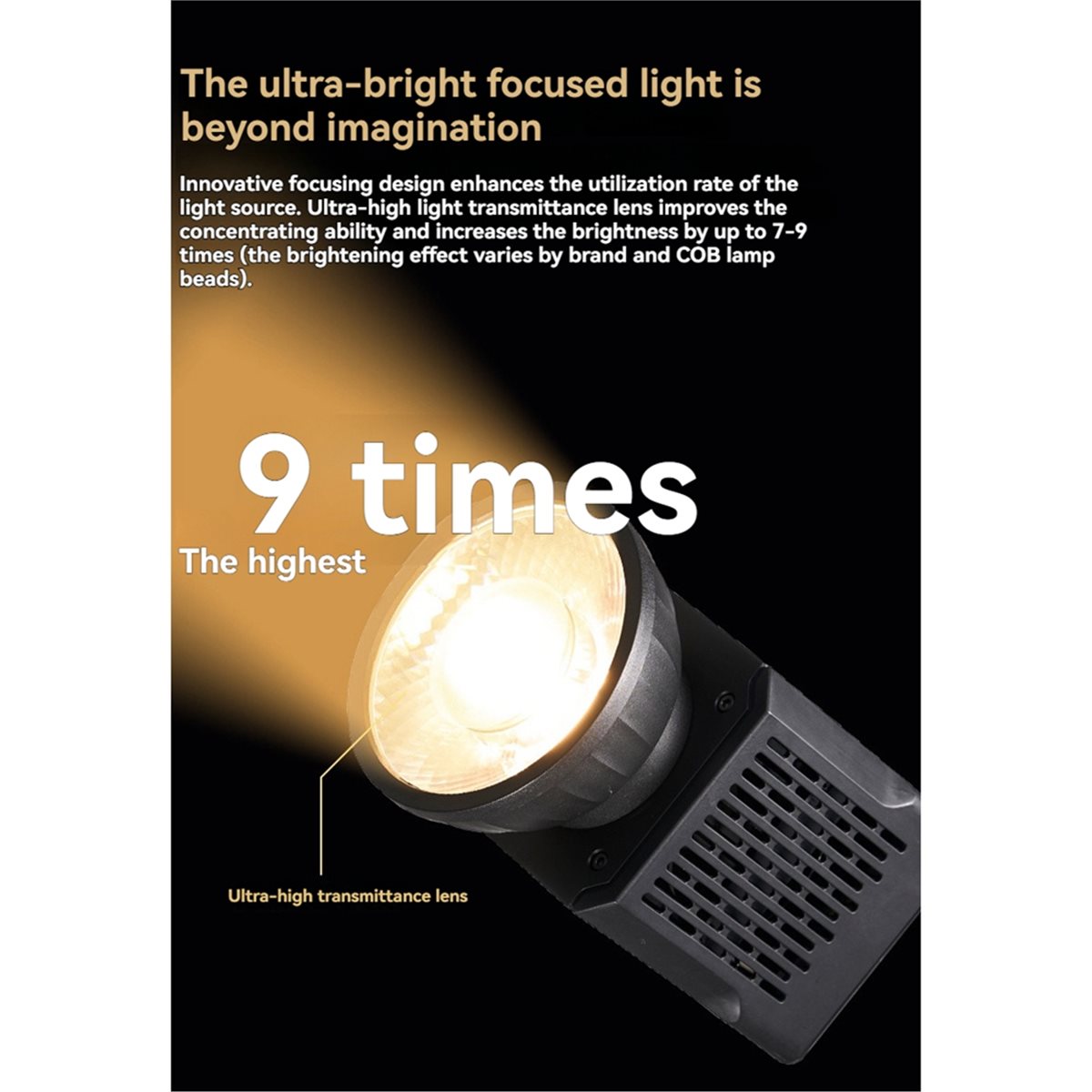 Fresnel Lens Attachment - -80 mini lente fresnel 9 tempos