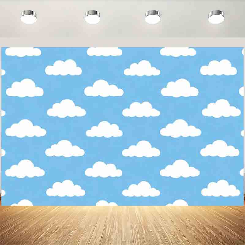 Photography Lighting Portrait - Fundo Fotográfico de Céu Azul Simples