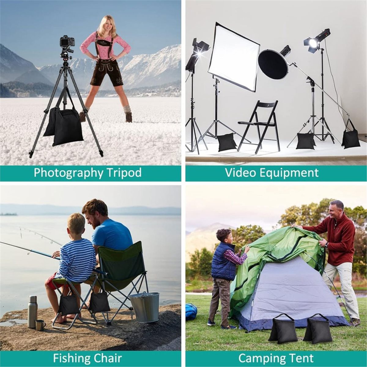 Light Stand Sandbag - DT75BG 8 Pacotes de Sacos de
