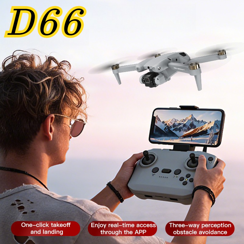 Photography Lighting Position - Mini Drone D66 Dobrável para Fotografia