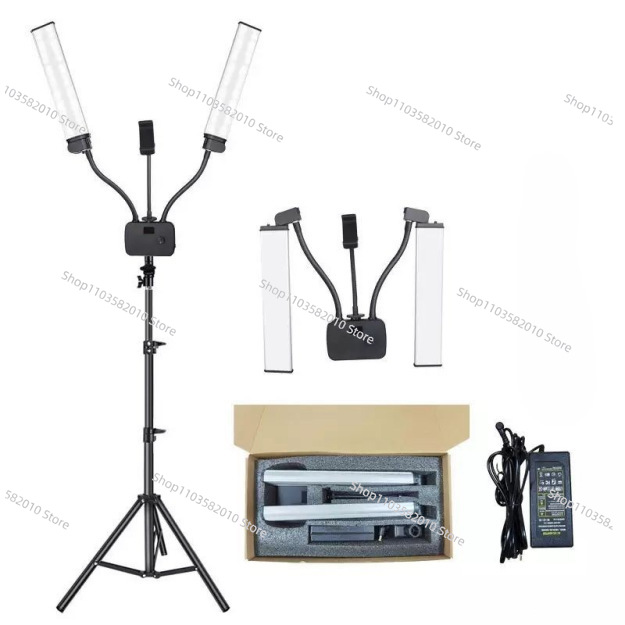 Photography Lighting Youtube - Dobrável braço duplo luz de enchimento