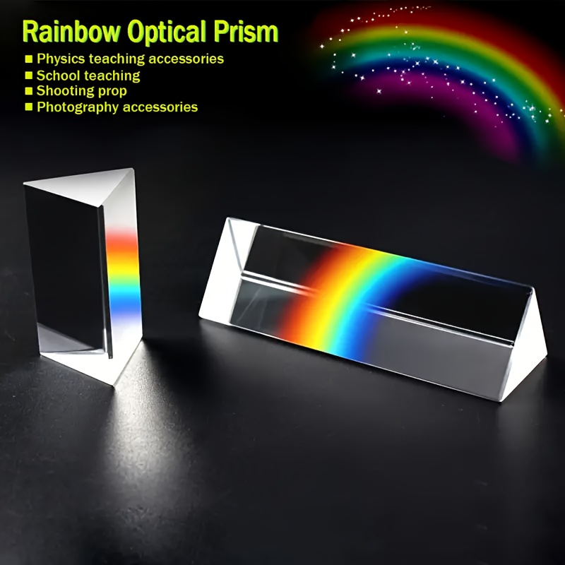 Lighting Glass Photography - Prisma de Refração Espectral de Vidro