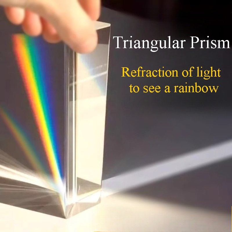 Lighting Glass Photography - 1PC Prisma Triangular Arco-Íris de Cristal