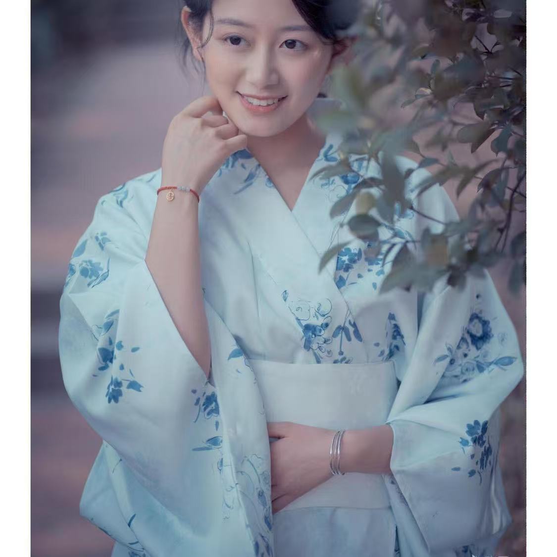 Photography Lighting For Clothing - Kimono Azul Claro Feminino: Roupa Tradicional