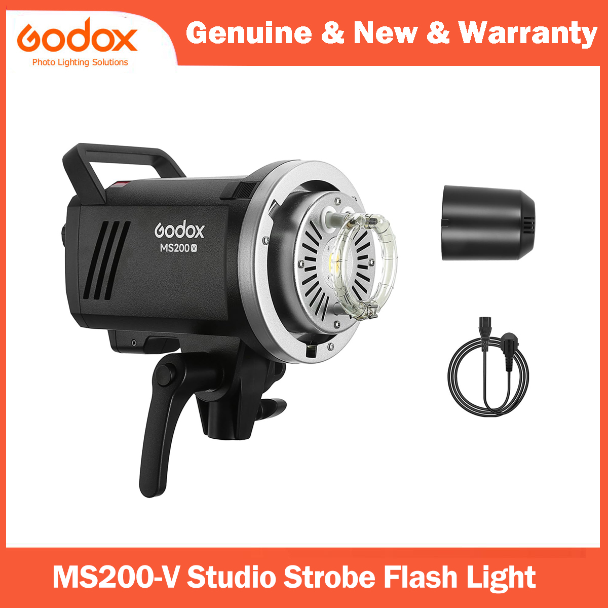 Photography Lighting Portrait - Godox MS200V Estúdio Strobe Flash Light