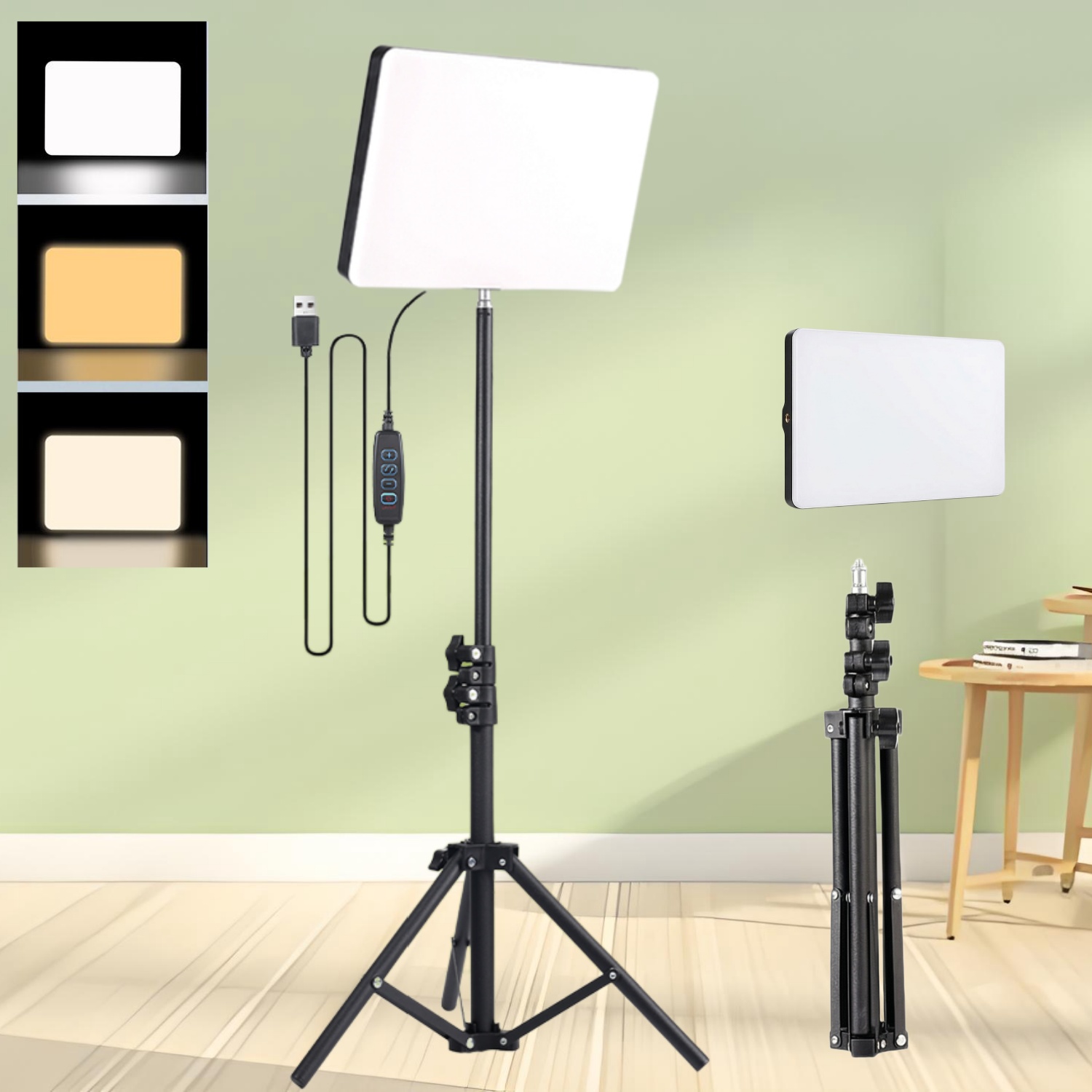 Photography Lighting Portrait - Conjunto de Iluminação para Transmissão ao
