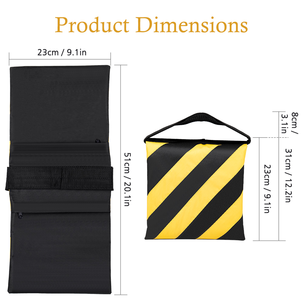 Light Stand Sandbag - Sacos de Areia para Fotografia com