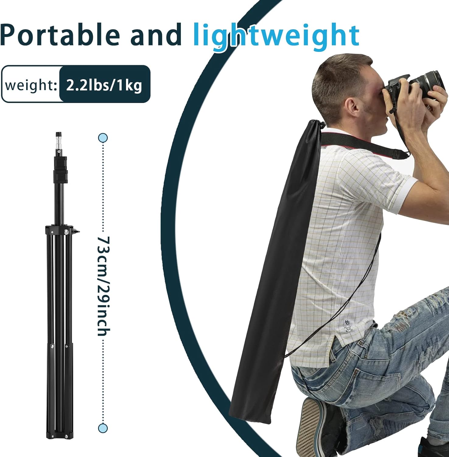 Pacote com 2 Tripés de Alumíni - Photography Lighting Case avaliação e preço