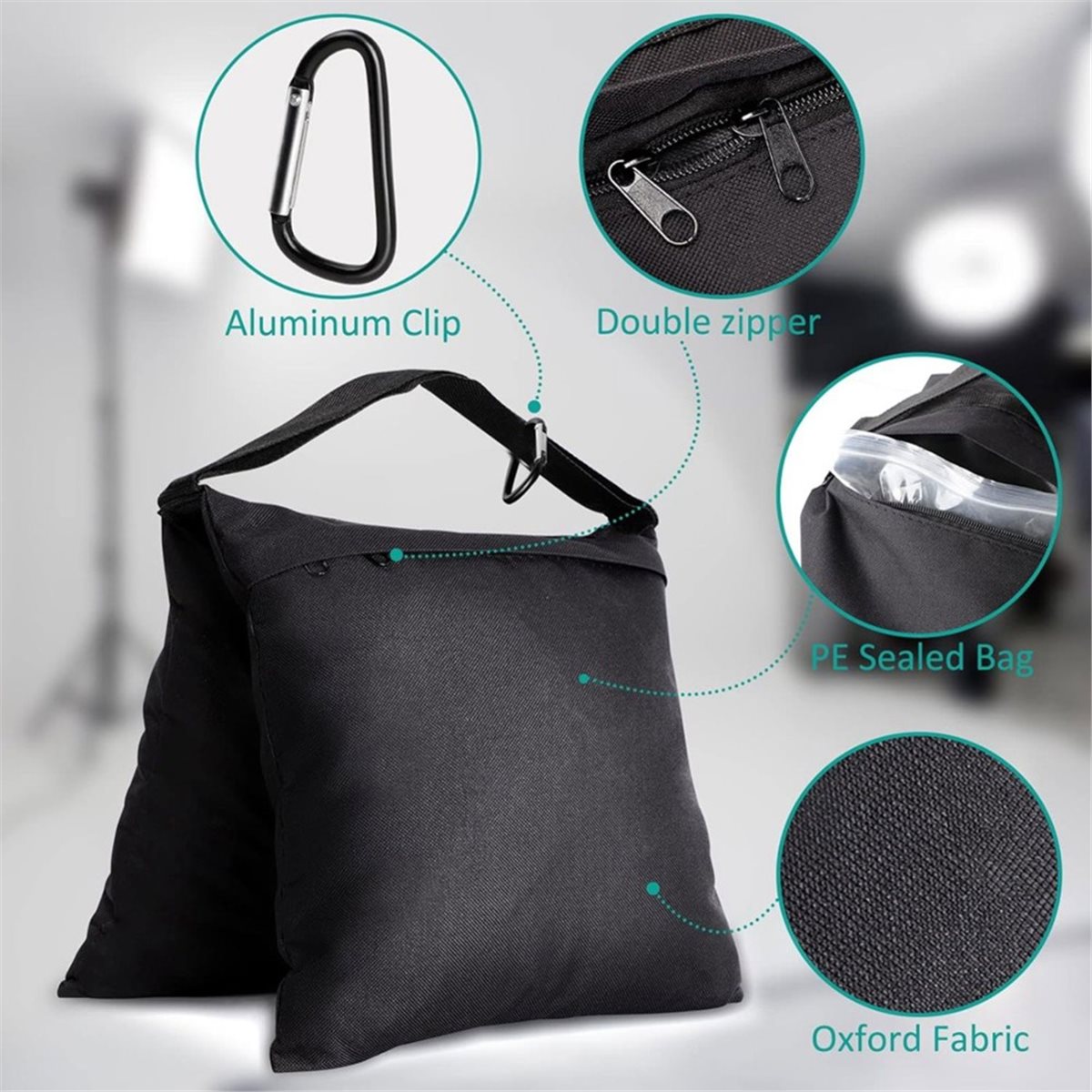 DT75BG 8 Pacotes de Sacos de A - Light Stand Sandbag avaliação e preço