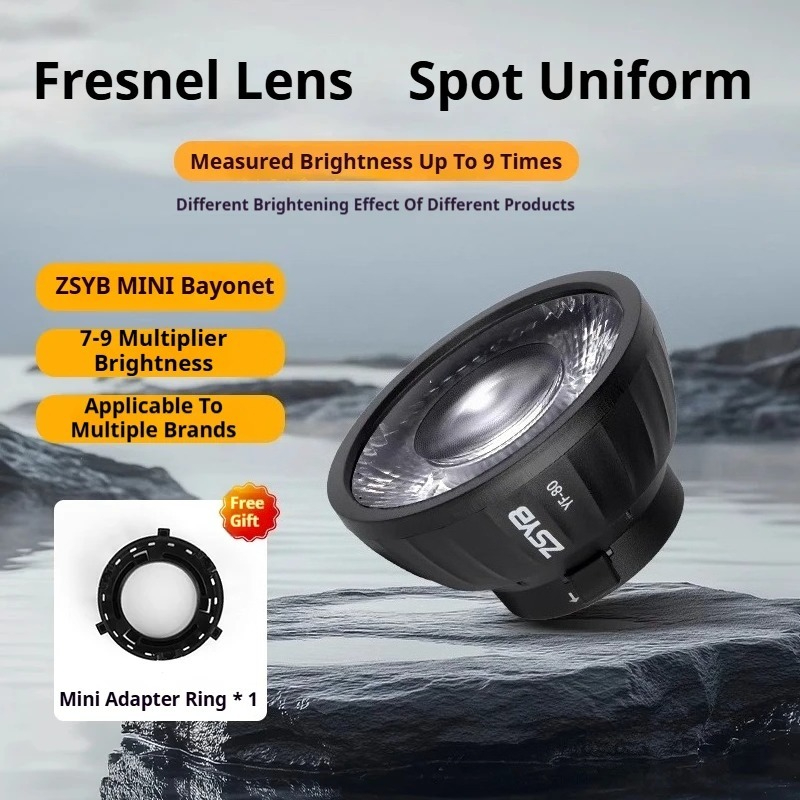 Lente Fresnel ZSYB YF-80 com E - Fresnel Lens Attachment avaliação e preço